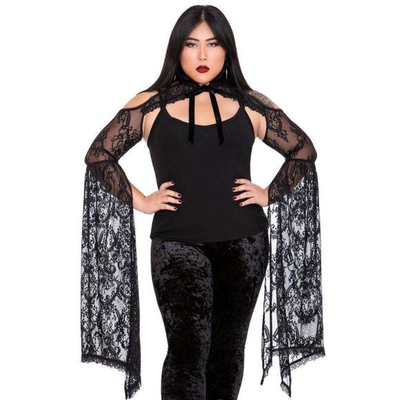 Killstar In Exile Lace Bolero💀Goth/Victorian💀 - Picture 5 of 6